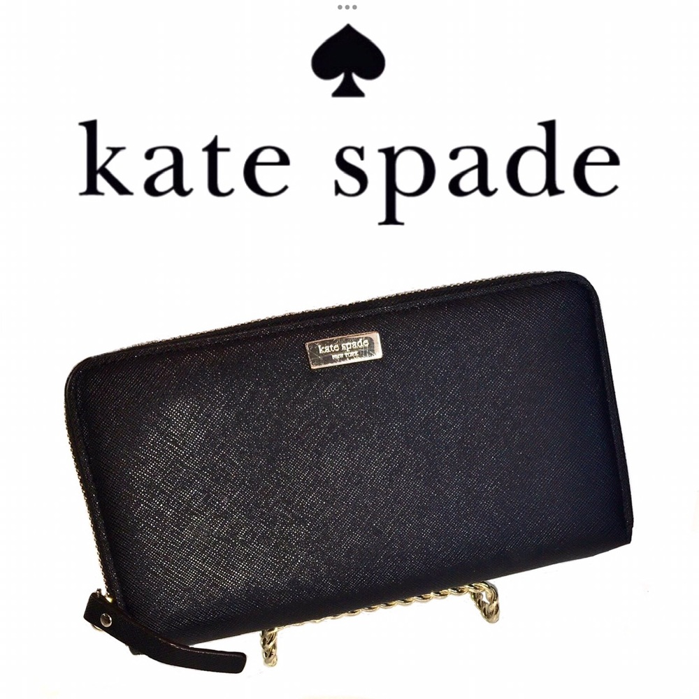 KATE SPADE black Newbury Lane Neda leather wallet